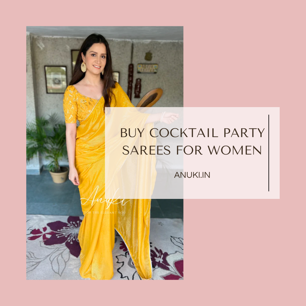  Buy Cocktail Party Sarees for Women