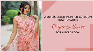  A quick, celeb-inspired guide on How to carry Organza Saree for a bold look! Anuki.in