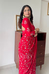 Sindoor Red Silk Saree