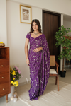 Jamun Crepe Silk Saree
