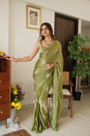 Anvi Green Tissue Saree