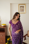 Jamun Crepe Silk Saree