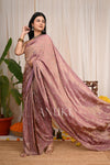 Mauve Tissue Silk Saree