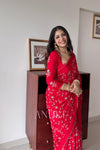 Sindoor Red Silk Saree