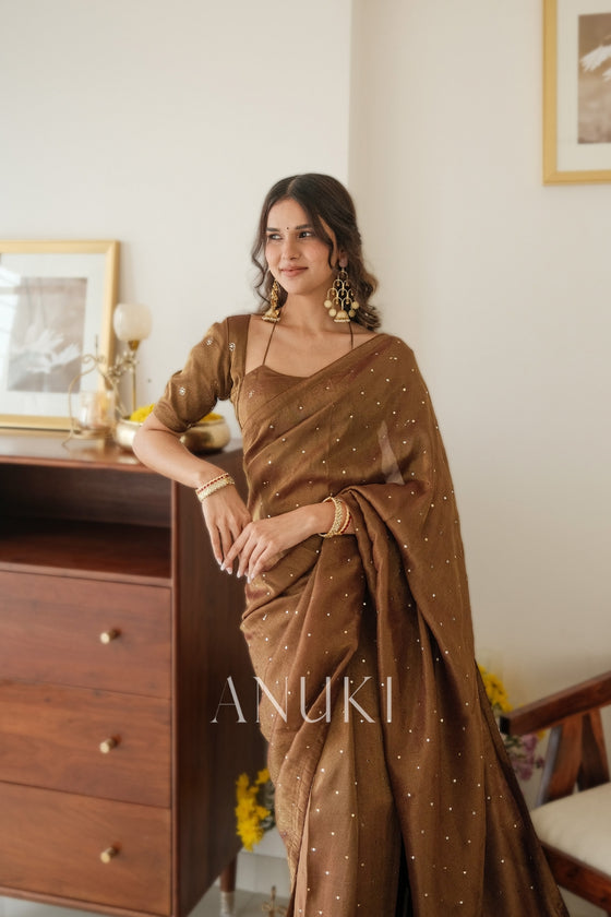 Saanjh Tissue Silk Saree