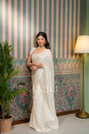 Sunehri Ivory Saree