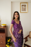 Jamun Crepe Silk Saree