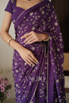 Jamun Crepe Silk Saree