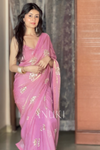 Alia Pink Tissue Saree