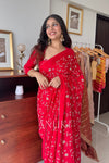 Sindoor Red Silk Saree