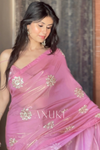 Alia Pink Tissue Saree