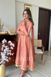 Saraya Dusty Rose Silk Suit Set