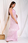 Lilac Sequinned Saree