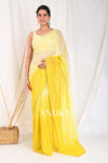 Yellow Ombre Cocktail Saree